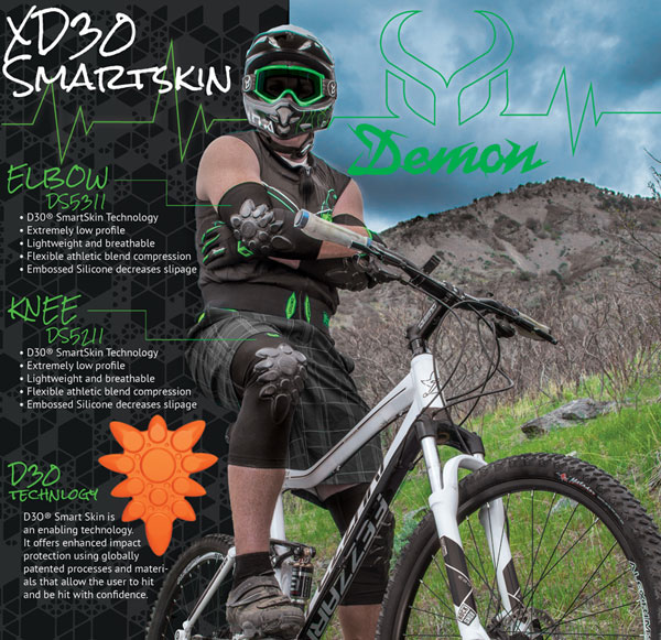 Knieprotector Demon Smartskin protectie mountainbike