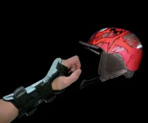 Bundle wrist guard Flexmeter Single Helmet Air System