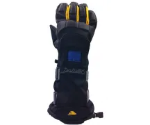 Snowboard Handschuhe 1 Handgelenkschützer Schwarz-Gelb